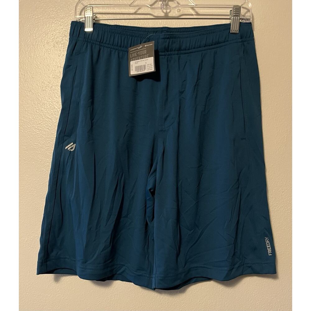 Eddie Bauer Blue Drawstring Stretch Athletic Performance Shorts Men's Small NWT